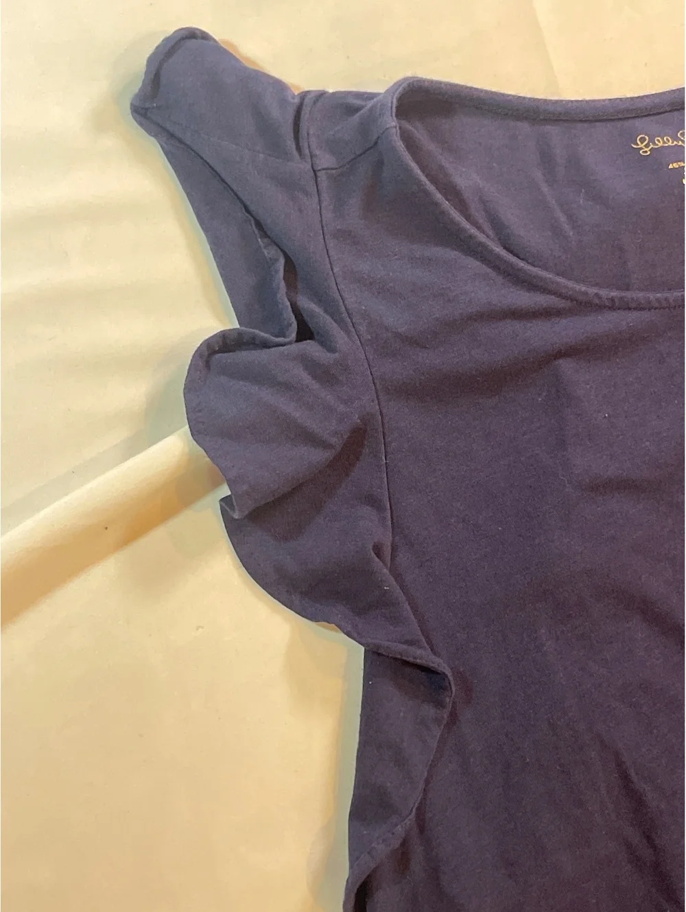 Women’s Size Large Lilly Pulitzer Navy Blue Top - Picture 3 of 4